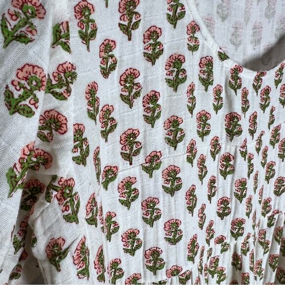 Anaak Nina Tiered Maxi Dress Floral Print Sz 0 /XS - Picture 4 of 6